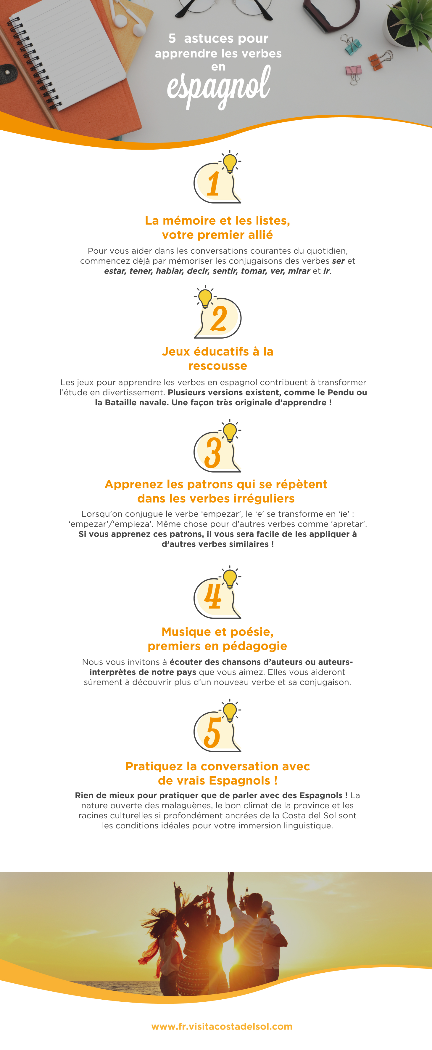 5 astuces pour apprendre et mieux maîtriser les verbes en espagnol